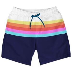 Tipsy Elves Men's Santa Fe Swim Shorts TE-SMP278L Large 8" Inseam New